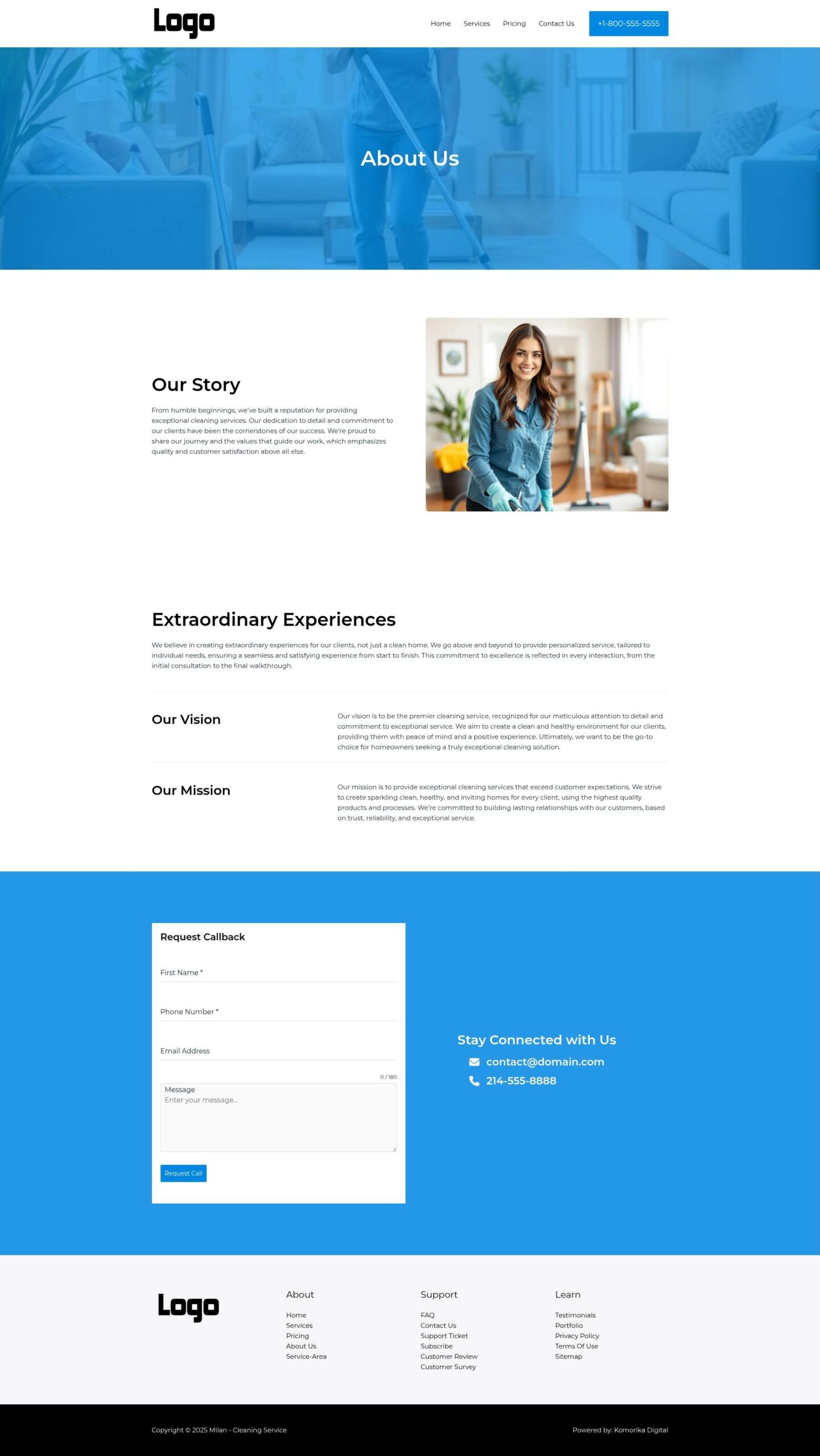 About Us - Milan - Sapphire - Cleaning Services