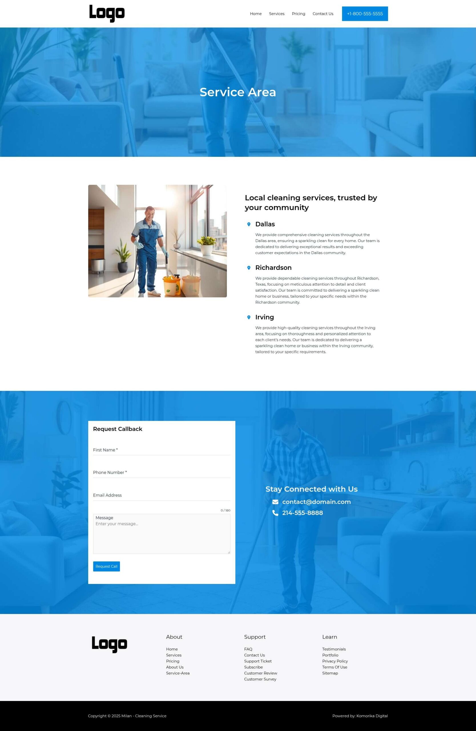 Service Area - Milan - Sapphire - Cleaning Services